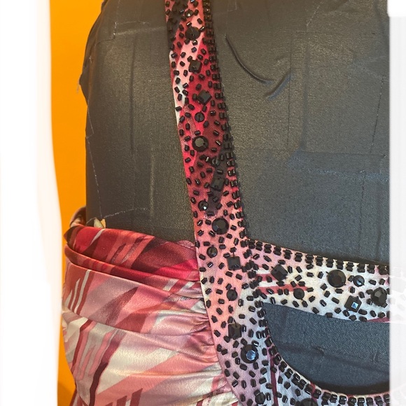 Mac and Cleo beaded pink and gray dress - Picture 8 of 13